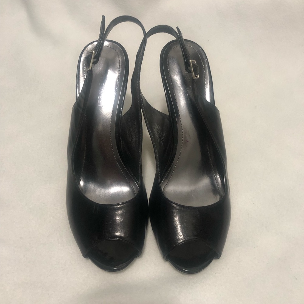 Nine West peep toe heel